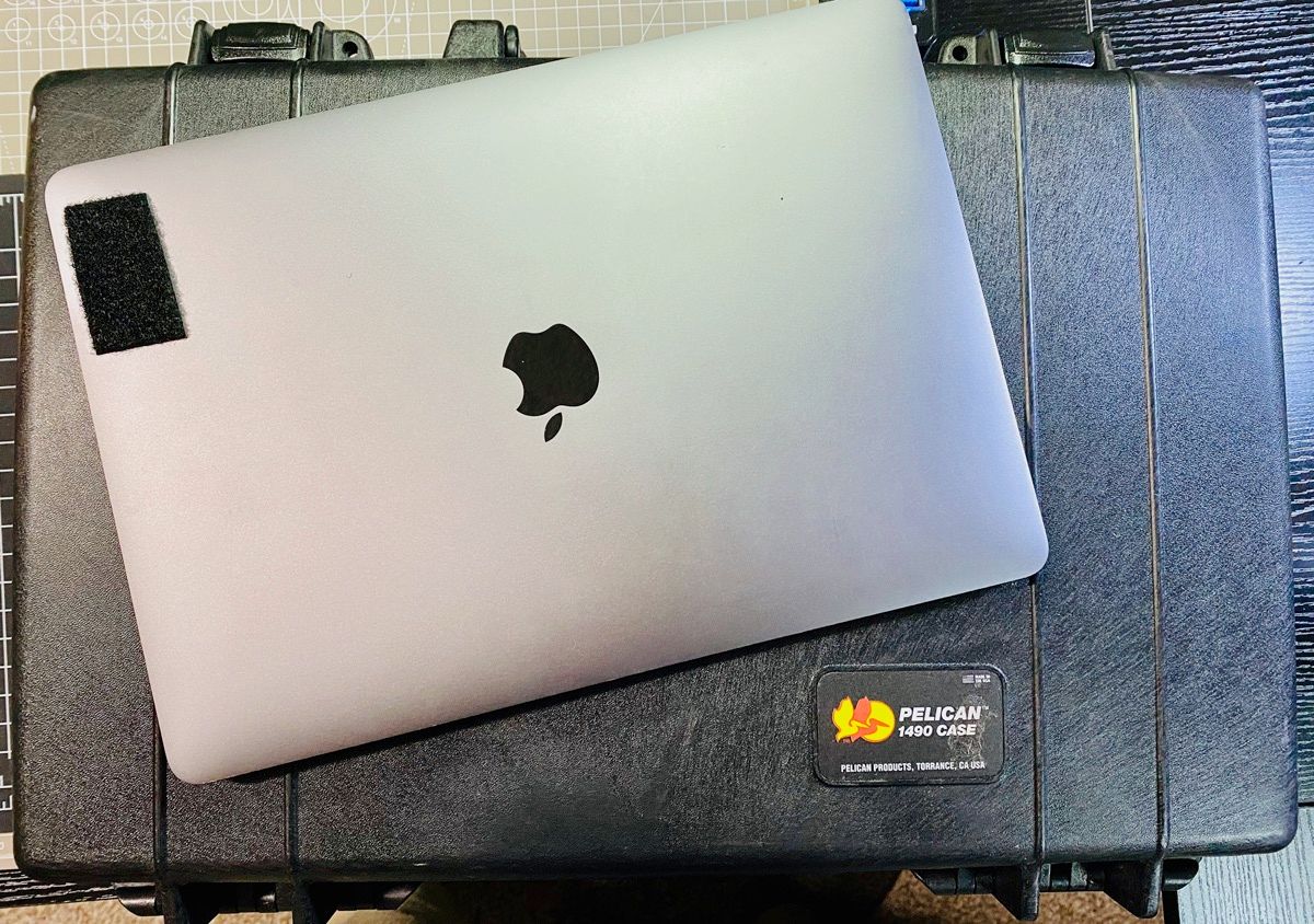 With my MacBook pro for size comparison