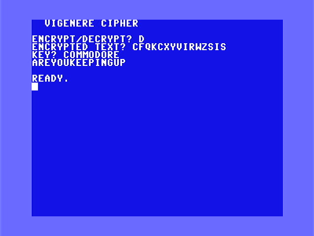 Decrypt on the Commodore 64