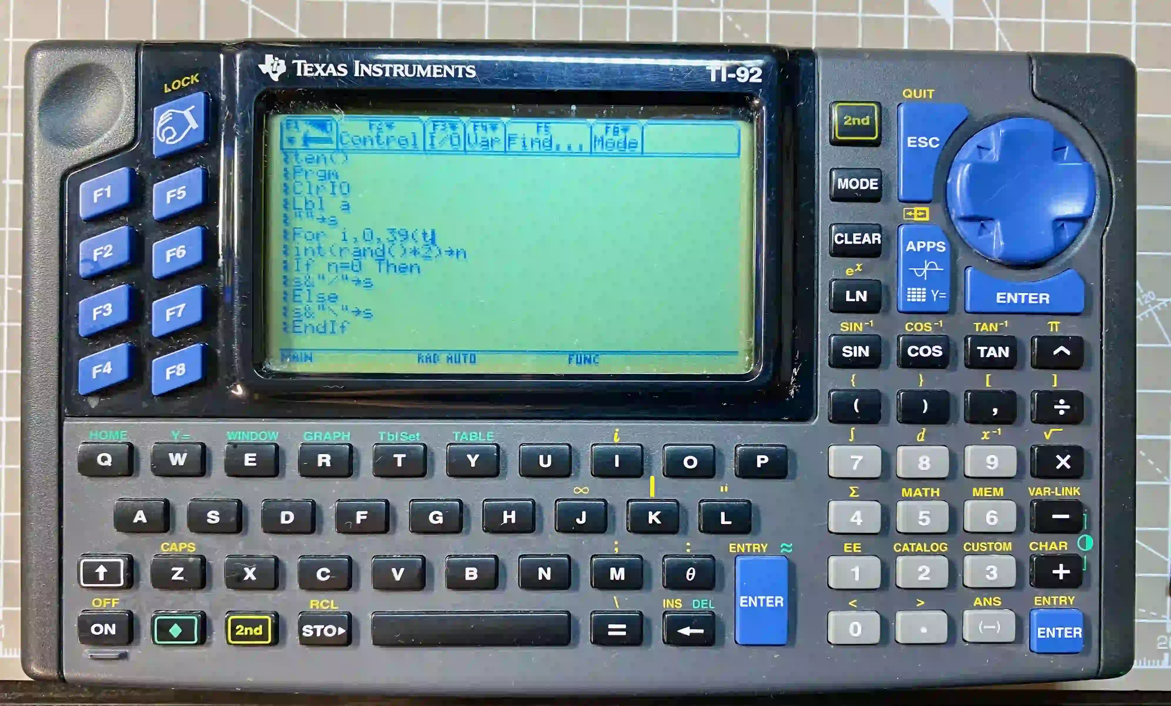 image from 10 Print on the TI-92